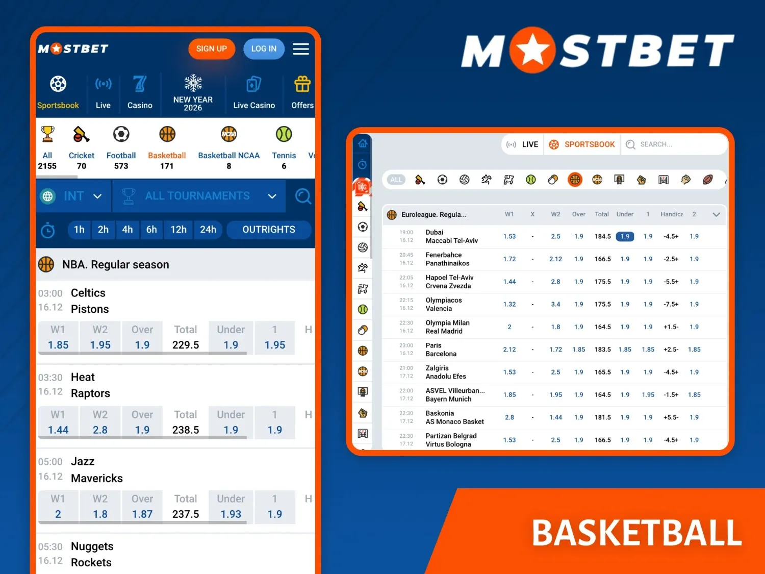 Mostbet Basketball Betting